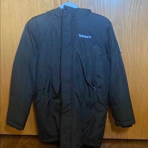 Timberland Black and Brown Hooded Jacket